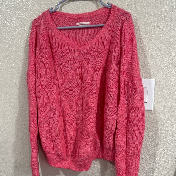 By Anthropologie cozy Pink Sweater - Picture 1 of 4
